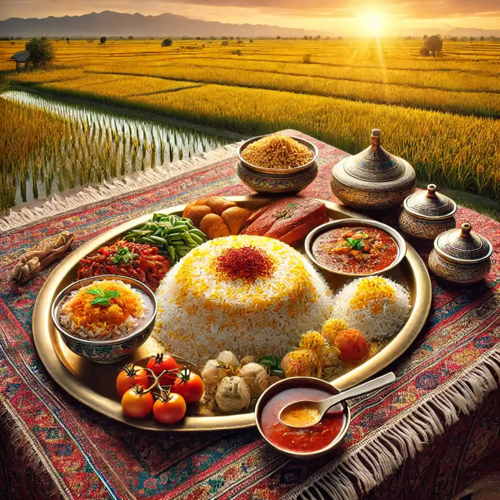تهیه پلو خوشمزه