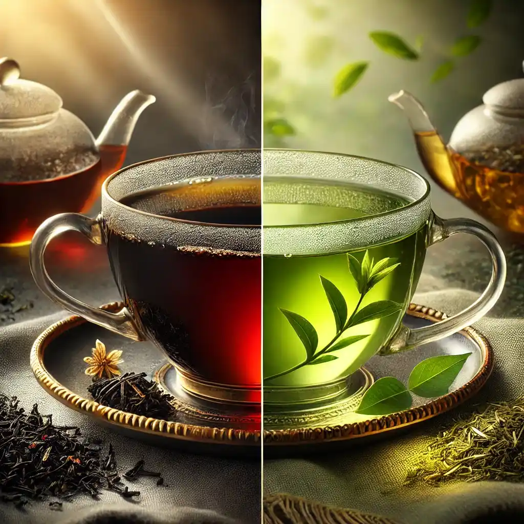 تفاوت چای سیاه و چای سبز