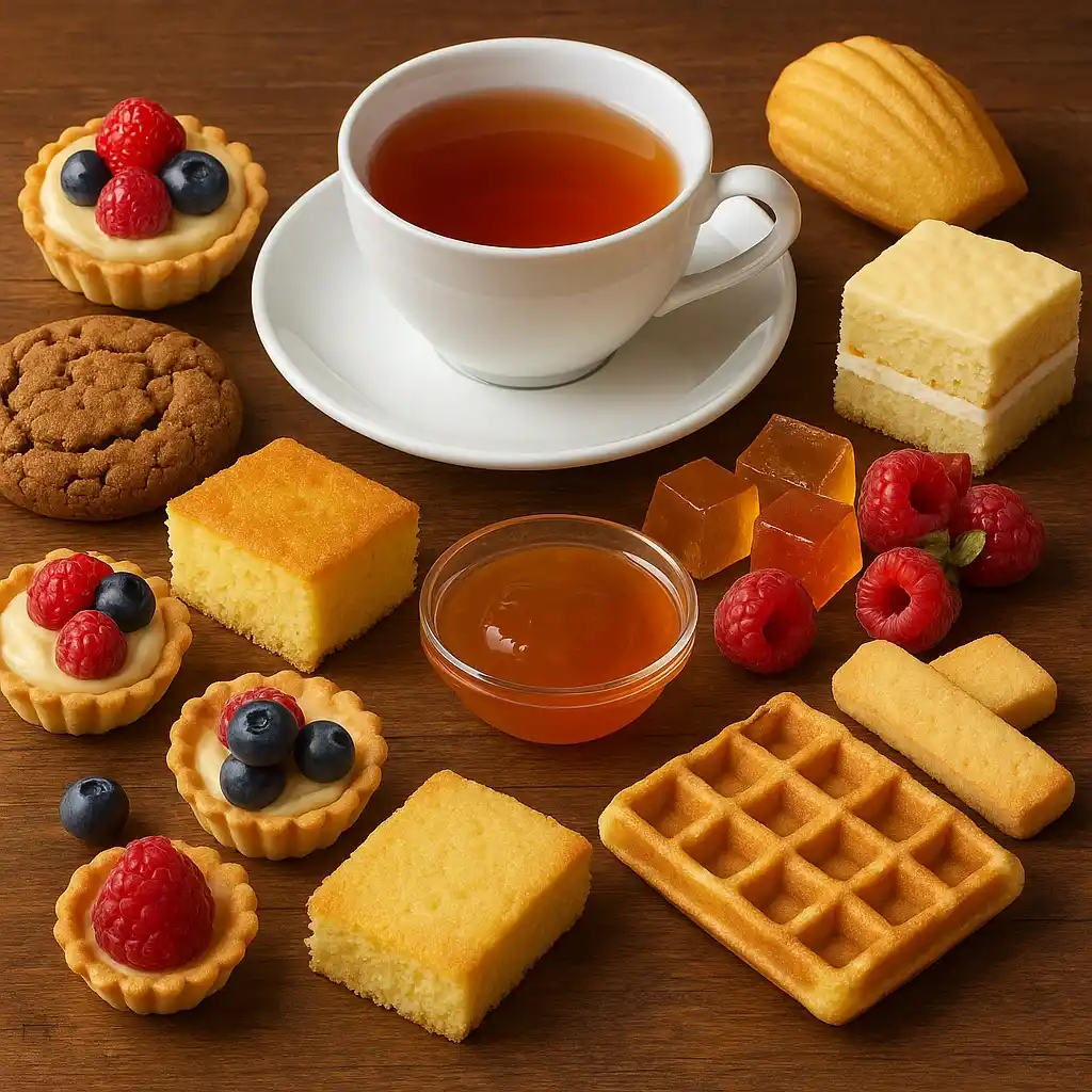 دسر با چای