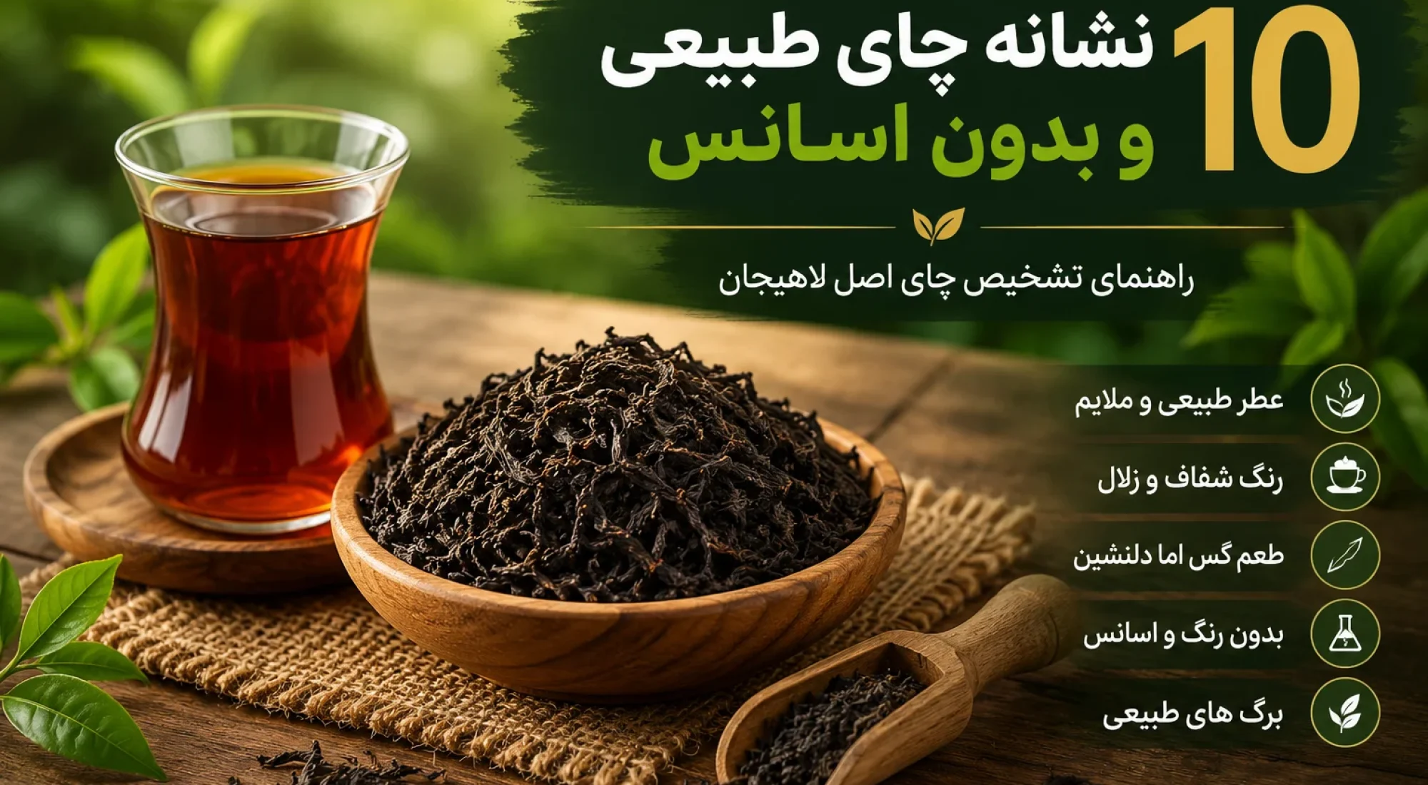 چای طبیعی و بدون اسانس